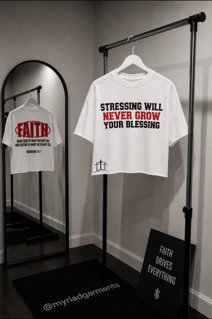 “Stressing Will Never Grow Your Blessing” Tee